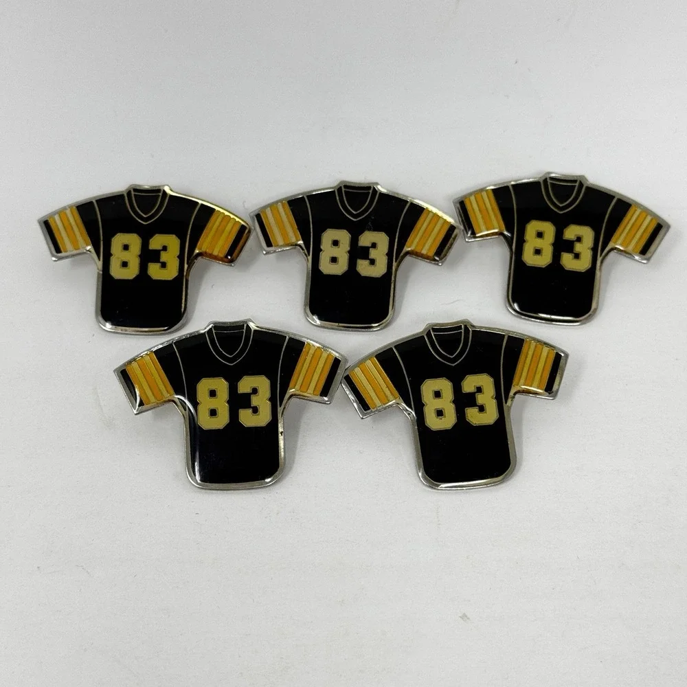 PITTSBURGH STEELERS VINTAGE #83‎ HEATH MILLER Enamel Lapel Pin STARLINE INC. 80s